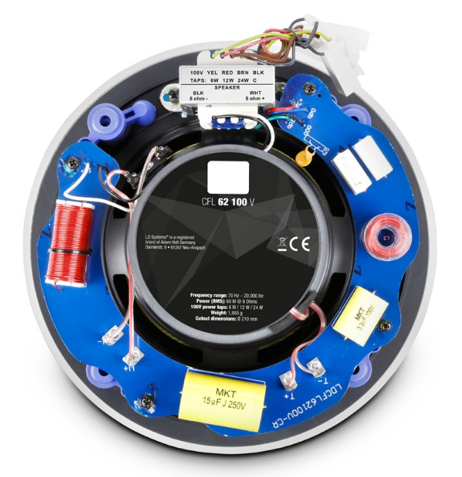 Figura 6 – uma arandela para uso em linhas de 100V, com tapes de potência de 6, 12 e 24W
