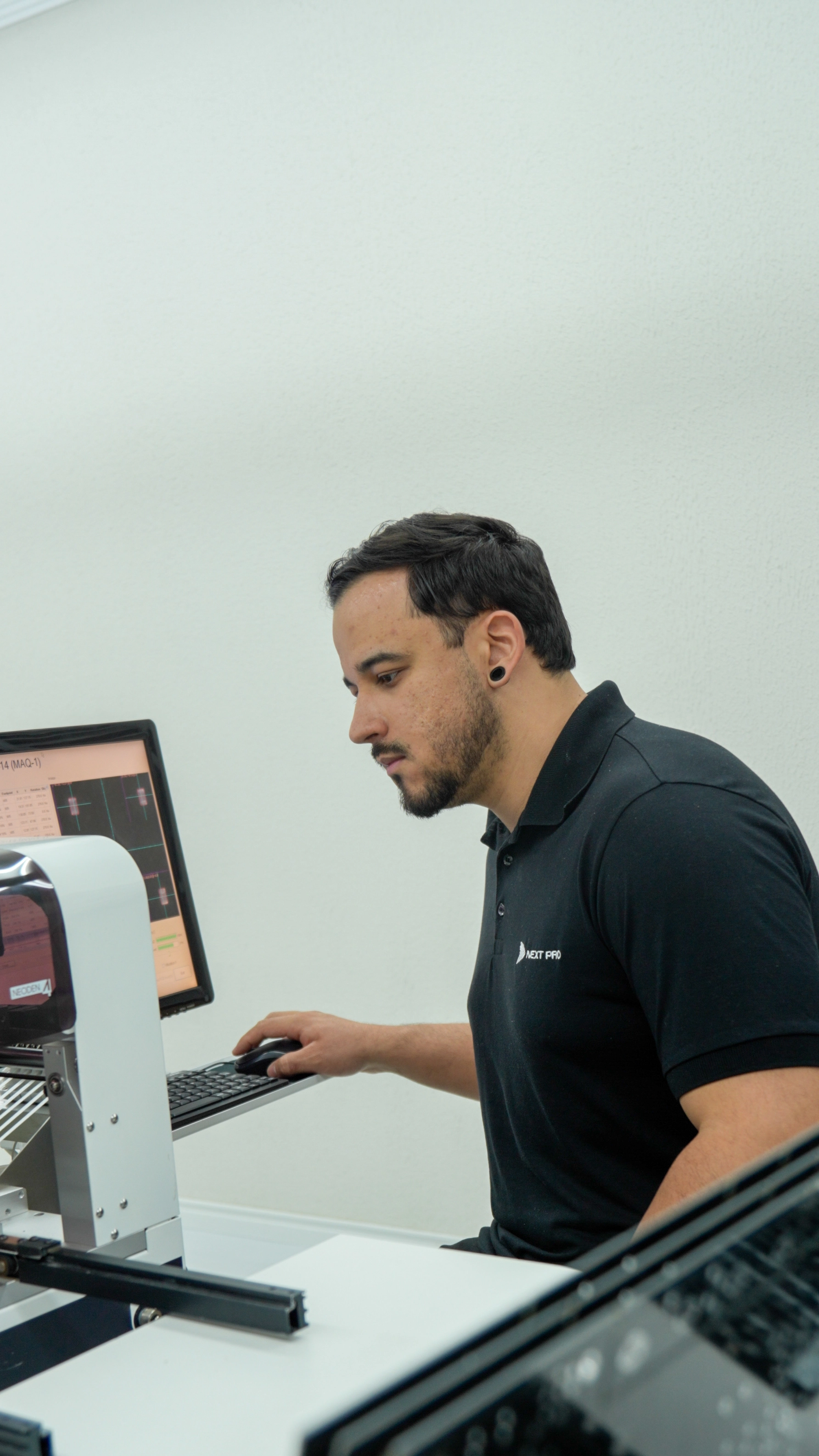 Atendimento ao cliente no escritório da Next Pro