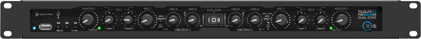PreMixer Dual Zone — render oficial do produto